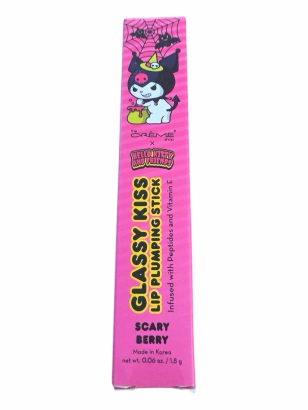 The Crème Shop x Hello Kitty Glassy Kiss Lip Plumping Stick Scary Berry